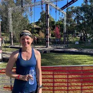 Tracey at the Spartan obstacle course