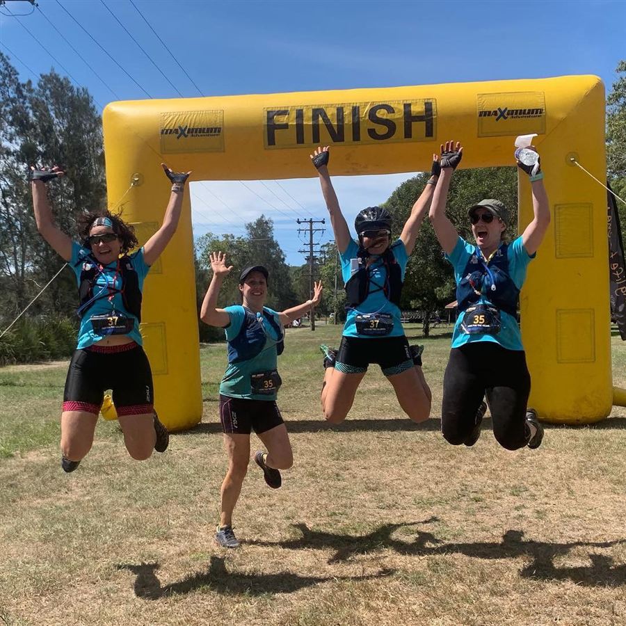 MorrFit clients at an adventure race