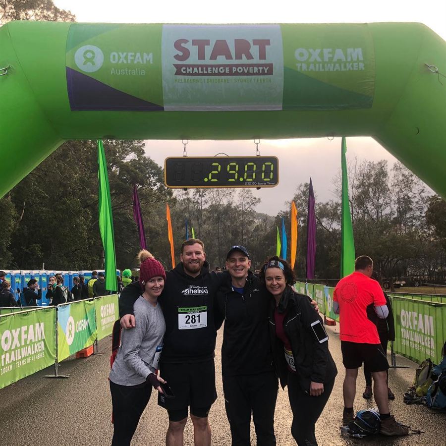 OXFAM Trailwalker finish