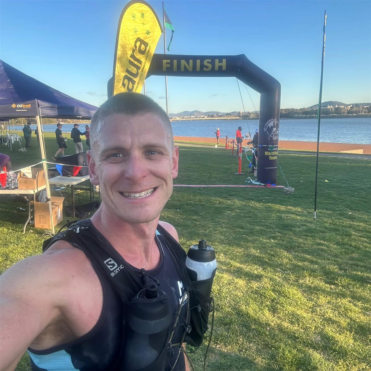Nathan at the Canberra 100km