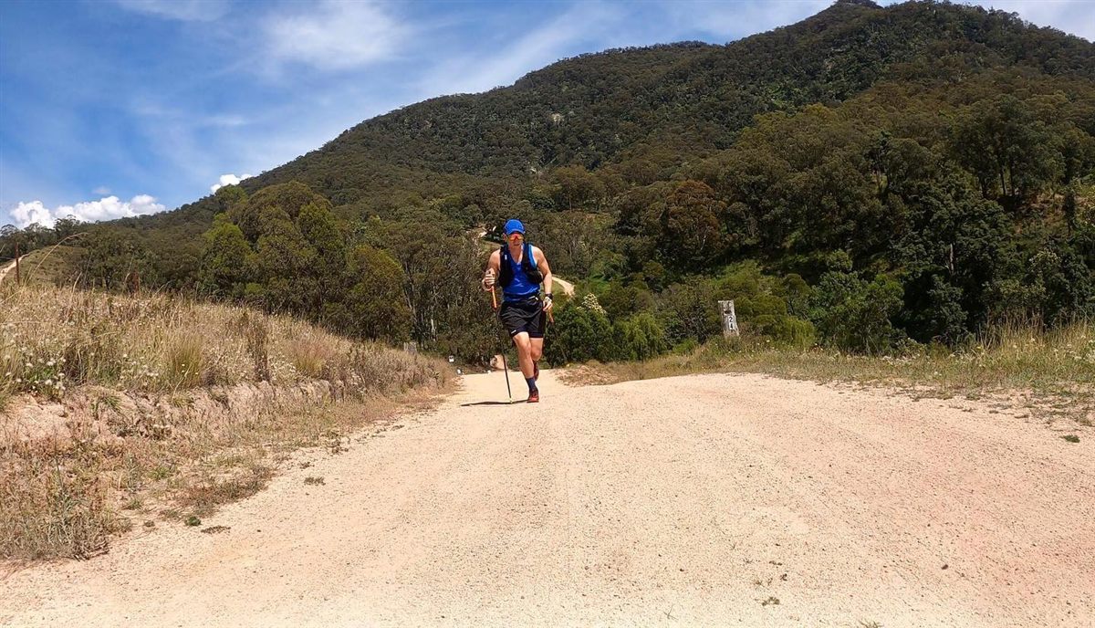 Nathan racing the UTA100 100km