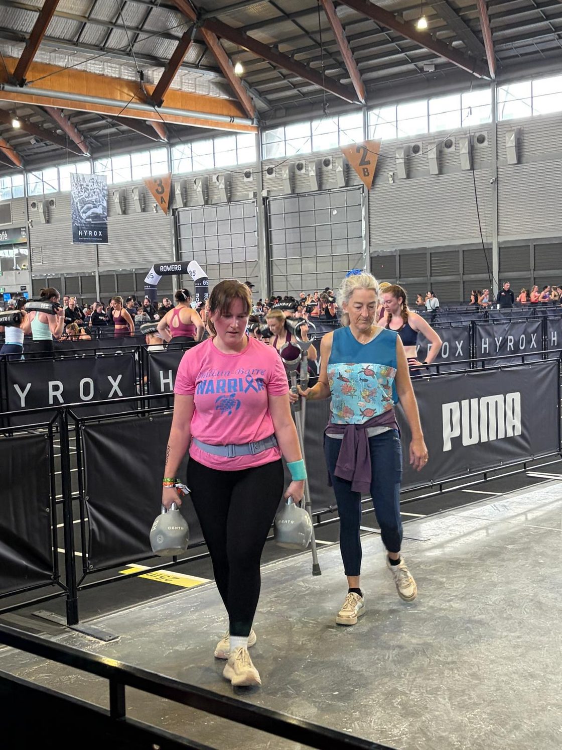 Sienna at a HYROX event
