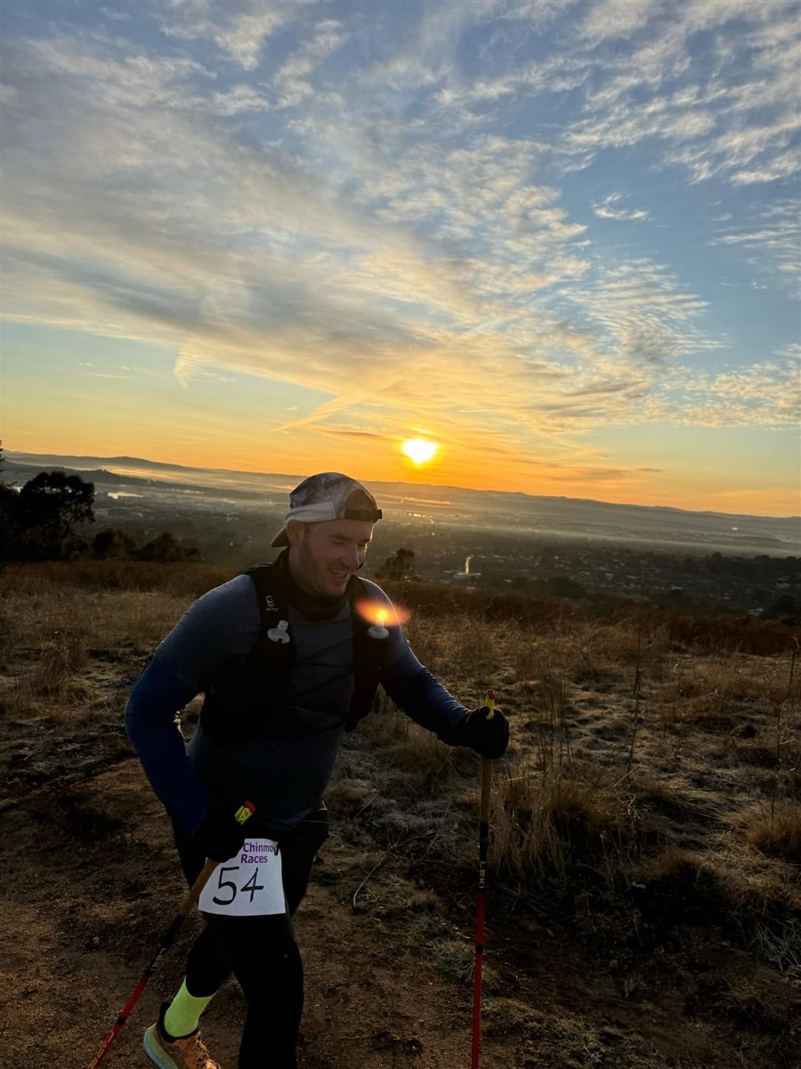 David on course at the Canberra 100km