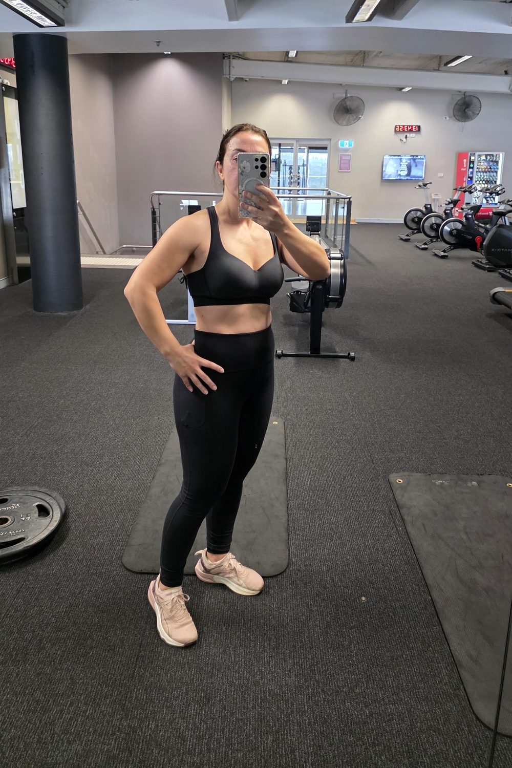 Parvin at the gym after 10 weeks of coaching