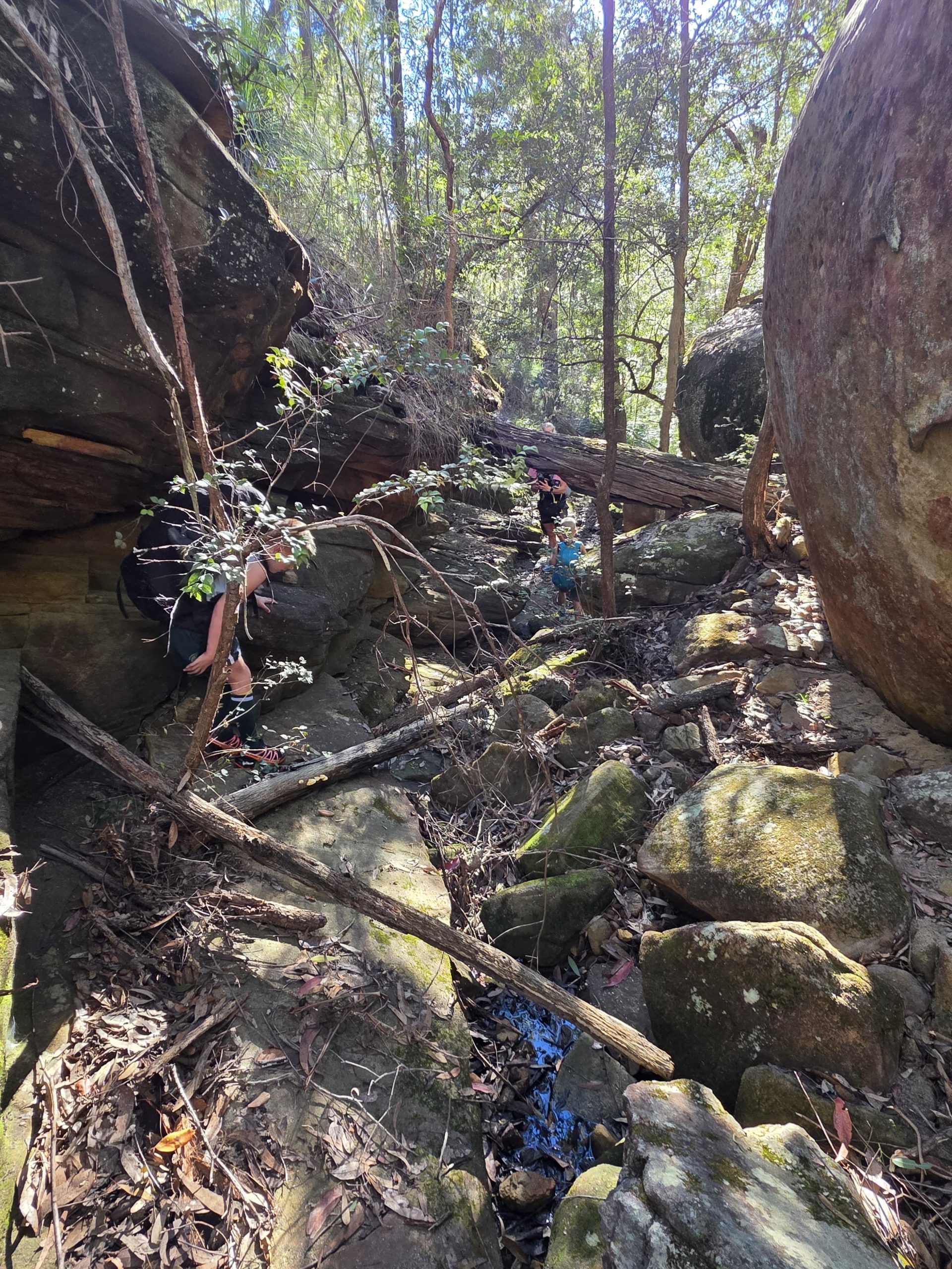 The rock shelter near where we camped